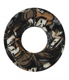 Damen Loop Schal, schwarz