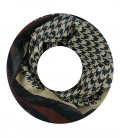 Damen Loop Schal, blau