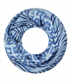 Damen Loop Schal, blau