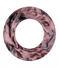 Damen Loop Schal, schmal, rosa