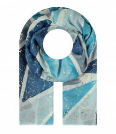 Damen Halstuch, blau