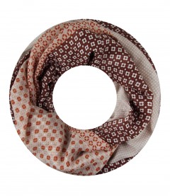 Damen Loop Schal, braun