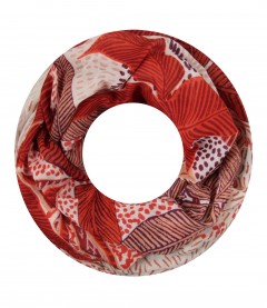 Damen Loop Schal, rot