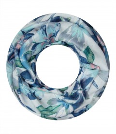 Damen Loop Schal, blau