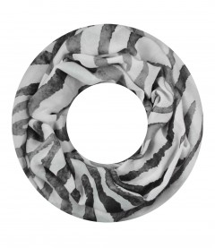 Damen Loop Schal, grau