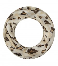 Damen Loop Schal, schmal, beige