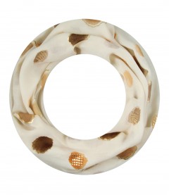 Damen Loop Schal, schmal, beige
