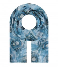 Damen Halstuch, blau