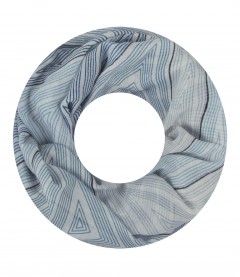 Damen Loop Schal, blau