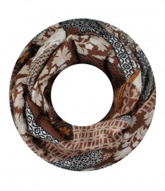 Damen Loop Schal, braun