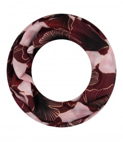 Damen Loop Schal, schmal, rot