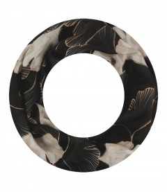 Damen Loop Schal, schmal, schwarz
