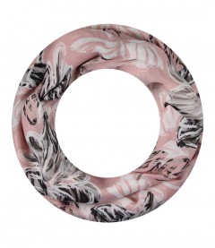 Damen Loop Schal, schmal, rosa