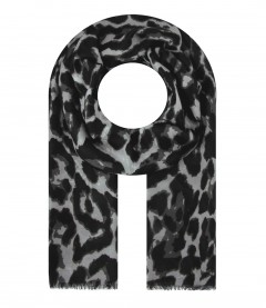 Damen Halstuch, schmal, grau