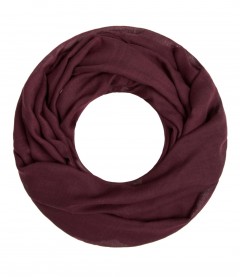 Loop Schal - einfarbig, weinrot