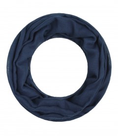 Loop Schal, schmal - einfarbig, navy
