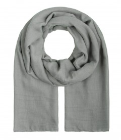 Damen Halstuch, XL - einfarbig, grau