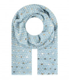 Schal, blau