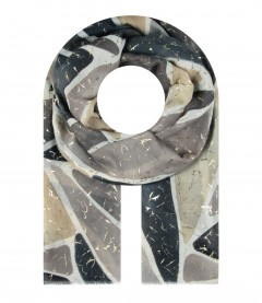 Schal, grau