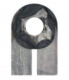 Schal, grau