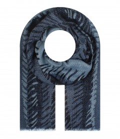 Schal, blau