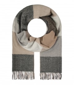Schal, grau