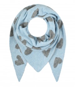 Schal, hellblau