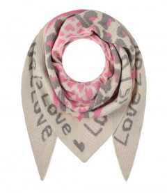 Schal, rosa