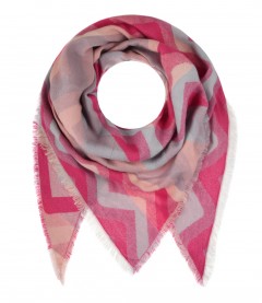 Schal, rosa