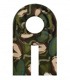 Damen Halstuch, schmal, grün