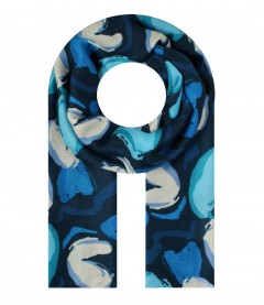 Damen Halstuch, schmal, blau