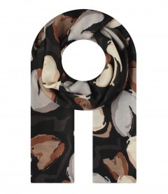 Damen Halstuch, schmal, schwarz