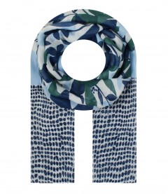 Damen Halstuch, schmal, blau