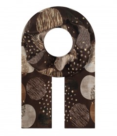 Damen Halstuch, schmal, braun