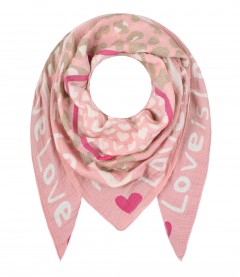 Schal, rosa