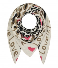 Schal, beige