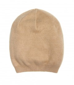 Basic Beanie Mütze - Feinstrick, beige