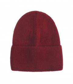 Basic Beanie Mütze - Feinstrick, rot