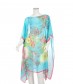 Kaftan - Blumen, blau