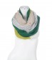 Damen Loop Schal - Streifen Muster, grün