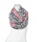 Damen Loop Schal - Muster Mix alt rosa