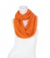 Damen Loop Schal - Plissee, einfarbig, orange