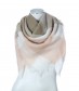 Damen Winterschal, Square - Karo, beige