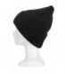 Basic Beanie Mütze - Feinstrick, schwarz