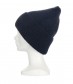 Basic Beanie Mütze - Feinstrick, navy