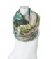 Damen Loop Schal - gemustert, grün