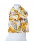 Damen Halstuch - Blumen Muster, gelb