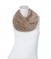 Damen Loop Schal Teddy, beige