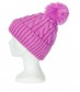 Mütze mit Teddy Innenfutter, pink