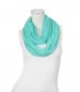 Loop Schal Jersey, schmal, aqua